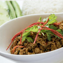 ข้าวคั่วกลิ้งหมู