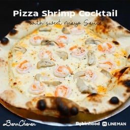 Shrimp cocktail pizza