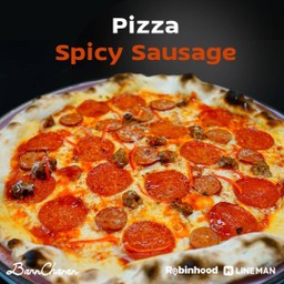 Spicy sausage pizza