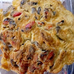 ไข่เจียวหอยแมลงภู่ราดข้าว