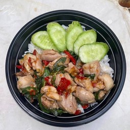 กะเพราไก่(ขายดี)