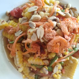 ตำข้าวโพดไข่เค็ม