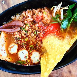 ก๋วยเตี๋ยวเย็นตาโฟต้มยำ (ไม่ใส่ไข่)