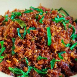 น้ำพริกเผาเทมเป้ + ข้าว