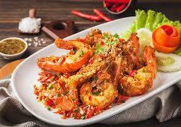 กุ้งคั่วพริกเกลือ