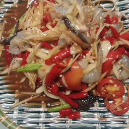ตำกุ้งสด