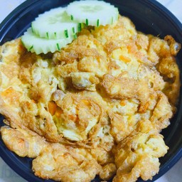 ข้าวไข่เจียว(ใส่ต้นหอม+แครอท)