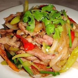 ผัดพริกสด (กับข้าว)