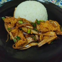 ข้าวยำไก่แซ่บลุงหนวด 🍗🍔🍟