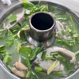 ต้มยำปลากระพง(หม้อไฟ)
