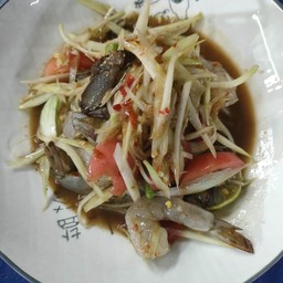 ตำกุ้งสด(ปลาร้า)