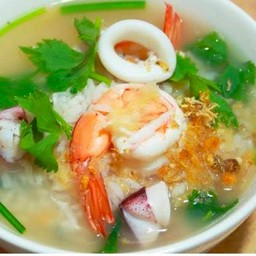 ข้าวต้ม..กุ้ง+หมึก