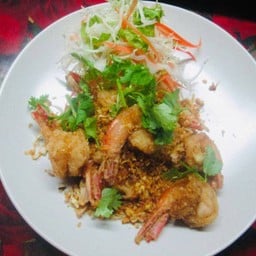 ทอดกระเทียมพริกไทย (กับข้าว)