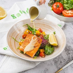 Salmon Barley Salad (DF)