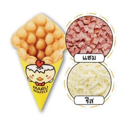 7 วาฟเฟิลฮ่องกง ไส้แฮม ชีส