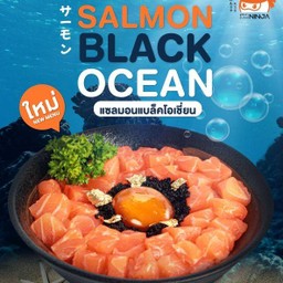 ข้าวหน้าแซลมอนแบล็กโอเชียน