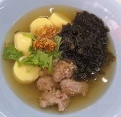 ต้มจืด สาหร่าย+เต้าหู้+หมูสับ