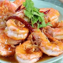 กุ้งทอดซอสมะขาม