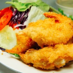 สลัดกุ้งทอด