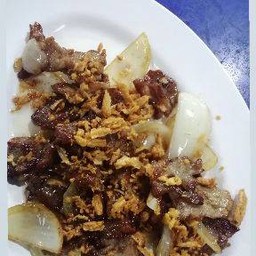 เนื้อทอดกระเทียม/กับ