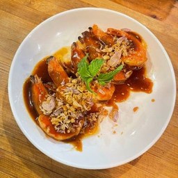 กุ้งซอสสะใจ (กับข้าว)