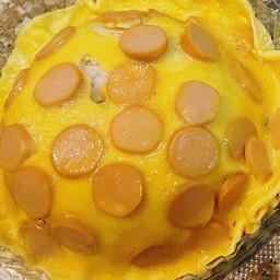 ข้าวไข่ข้นไส้กรอก