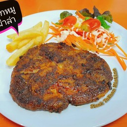 สเต็กหมู หม่าล่า