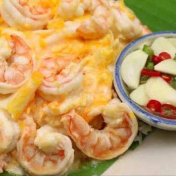 ข้าวไข่ขยี้กุ้ง