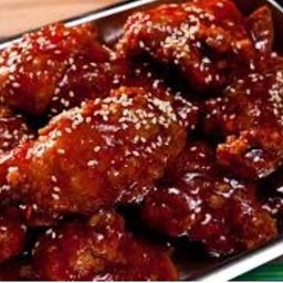 ไก่เคลือบซอสเผ็ดเกาหลี