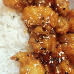 ข้าวหน้าไก่คาราเกะ