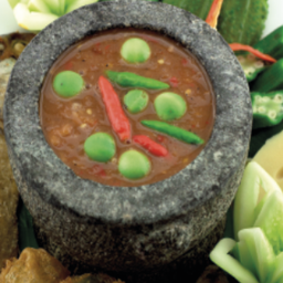 น้ำพริกกะปิ+ปลาทูทอด+ผักรวม