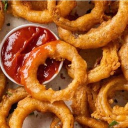 Onion Rings + Cold Drink