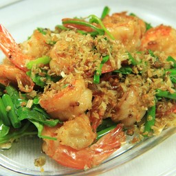 กุ้งทอดกระเทียม