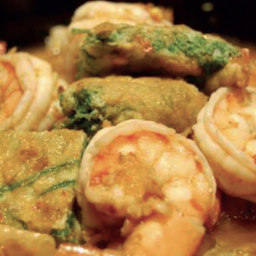 แกงส้มชะอมกุ้งสด