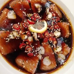 แชลมอนดองซอสญี่ปุ่น สูตรซิมเปิ้ล