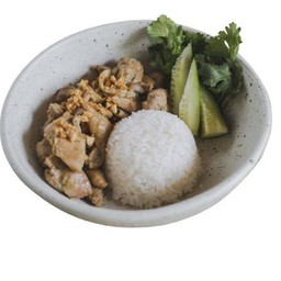 ข้าวไก่กระเทียม