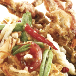 ส้มตำปูนิ่มทอดกรอบ