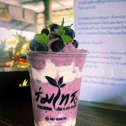 บลูเบอรี่สมูทตี้โยเกริต์ปั่น