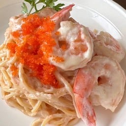 สปาเกตตี้ครีมไข่กุ้ง