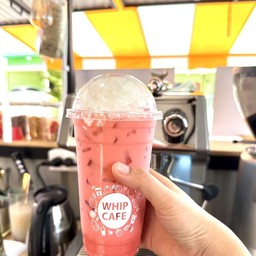 ชานมกุหลาบเย็น+วีปครีม