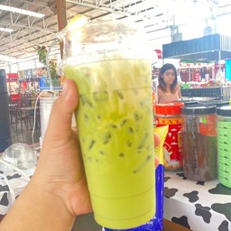 นมสดชาเขียวเย็น
