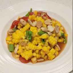 ตำข้าวโพดเผ็ดน้อยๆๆ Spicy sweet corn salad