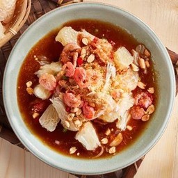 ตำส้มโอกะปิน้ำปลาหวาน