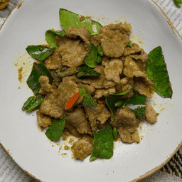 หมูผัดพริกแกงเขียว