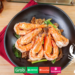 ผัดซีอิ๊ว กุ้ง