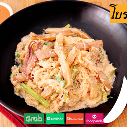 สุกี้โบราณ ปลาหมึกกรอบ