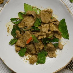 หมูผัดพริกแกงเขียว