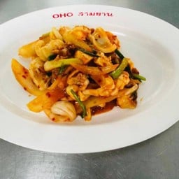 ผัดไข่เค็ม (กับข้าว)