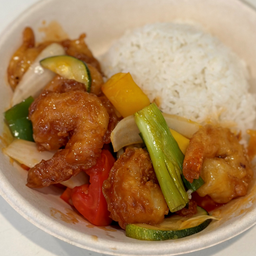 Sweet & sour shrimp กุ้งทอดเปรี้ยวหวาน