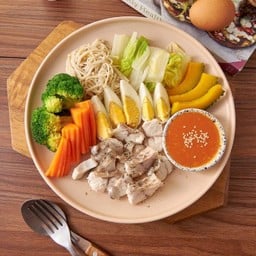 SET ลวกจิ้ม ปลากระพง Sea Bass & Steamed Veggies